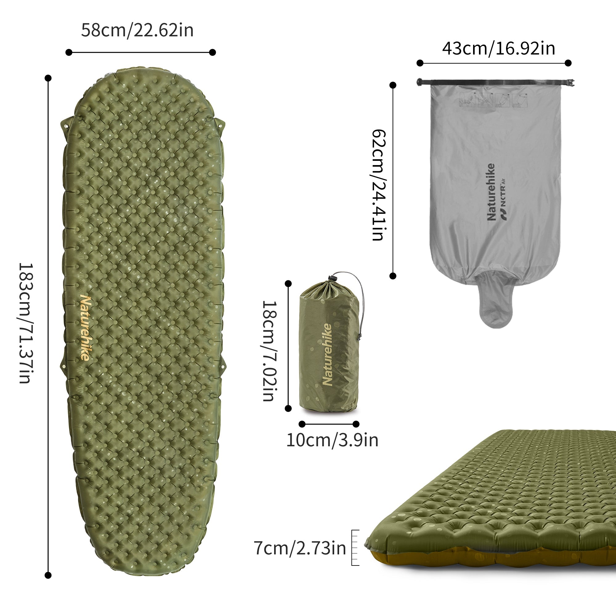 TuYe™ 3.5 Ultralight Inflatable Pad