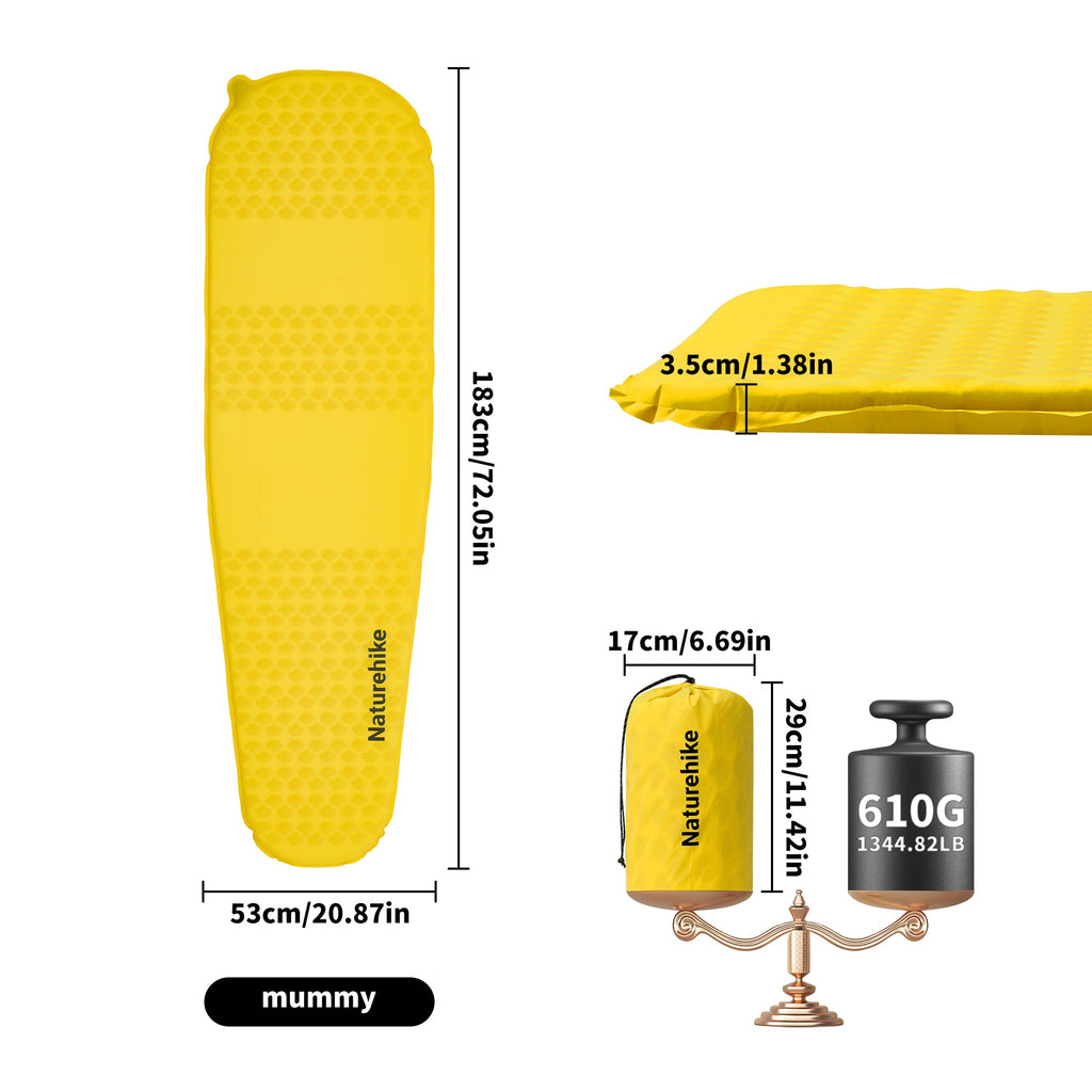 Yugu™ R3.6 Ultralight Self-Inflating Sleeping Pad