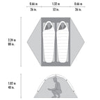 MSR Hubba Hubba LT 2 Person Hiking Tent