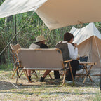 Wood Grain Double Camping Chair