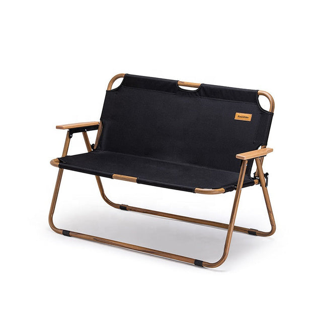 Wood Grain Double Camping Chair Hover Image
