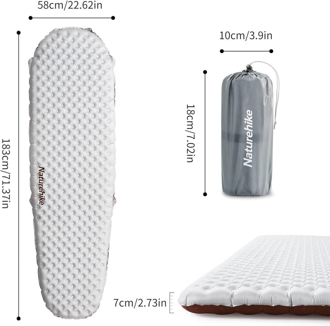 High R-Value Ultralight Inflatable Sleeping Pad Hover Image