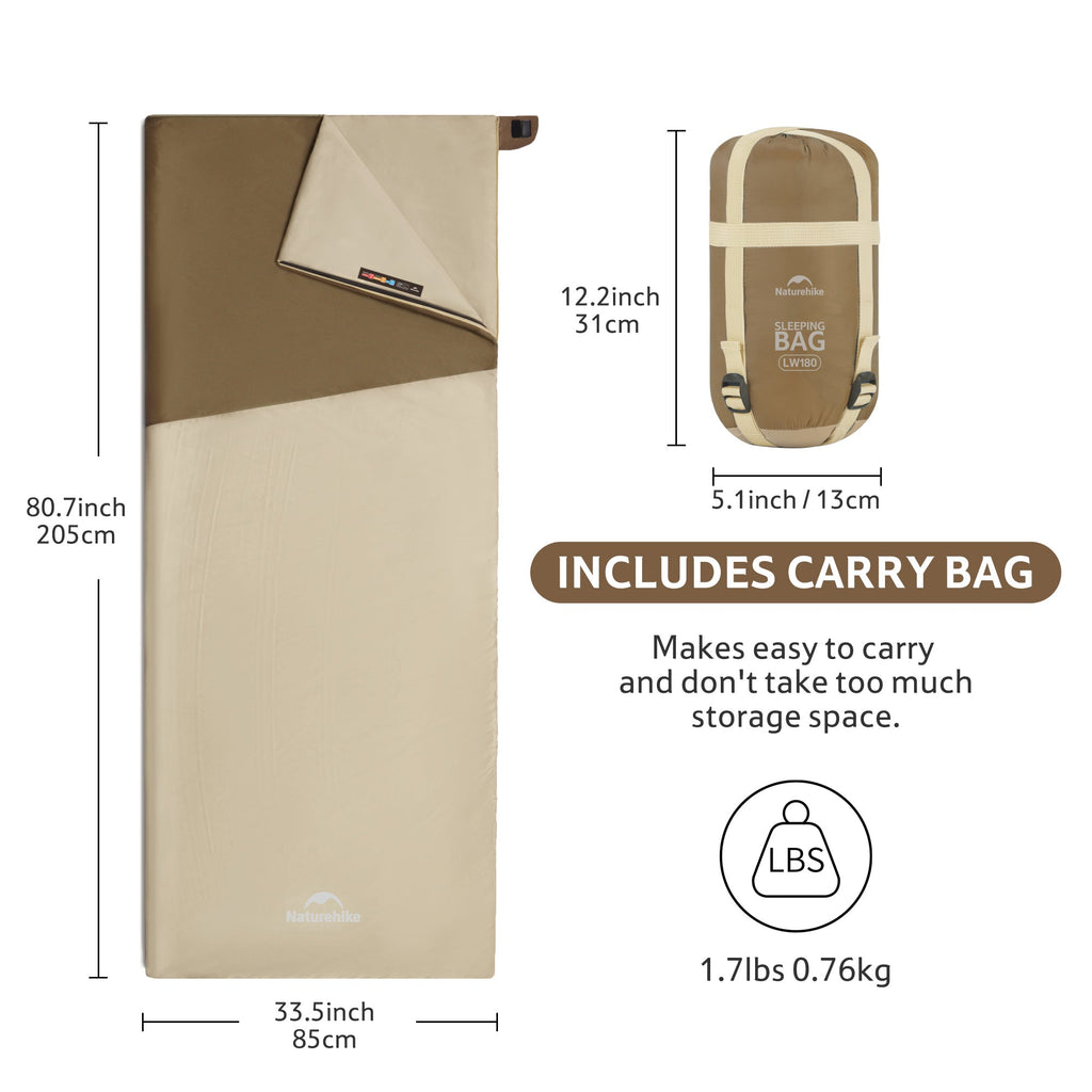 LW180™ Synthetic Sleeping Bag 59°F / 15°C