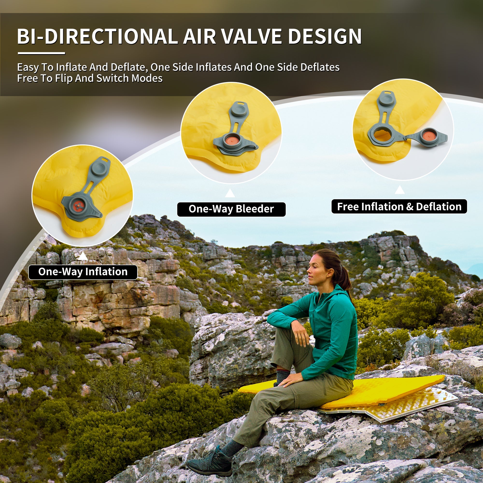 Yugu™ R3.6 Ultralight Self-Inflating Sleeping Pad