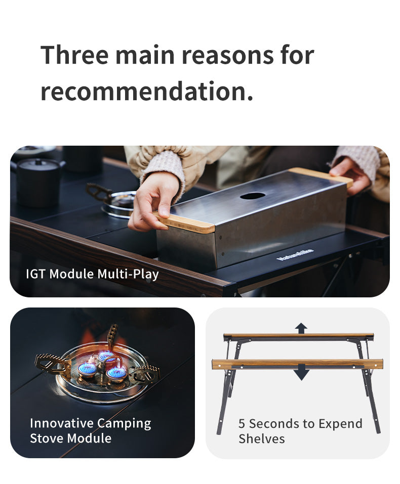 FlatTop™ IGT Modular Camping Table