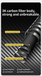 Far Wind™ Three-section Telescopic Carbon Trekking Pole