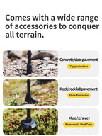 Far Wind™ Three-section Telescopic Carbon Trekking Pole