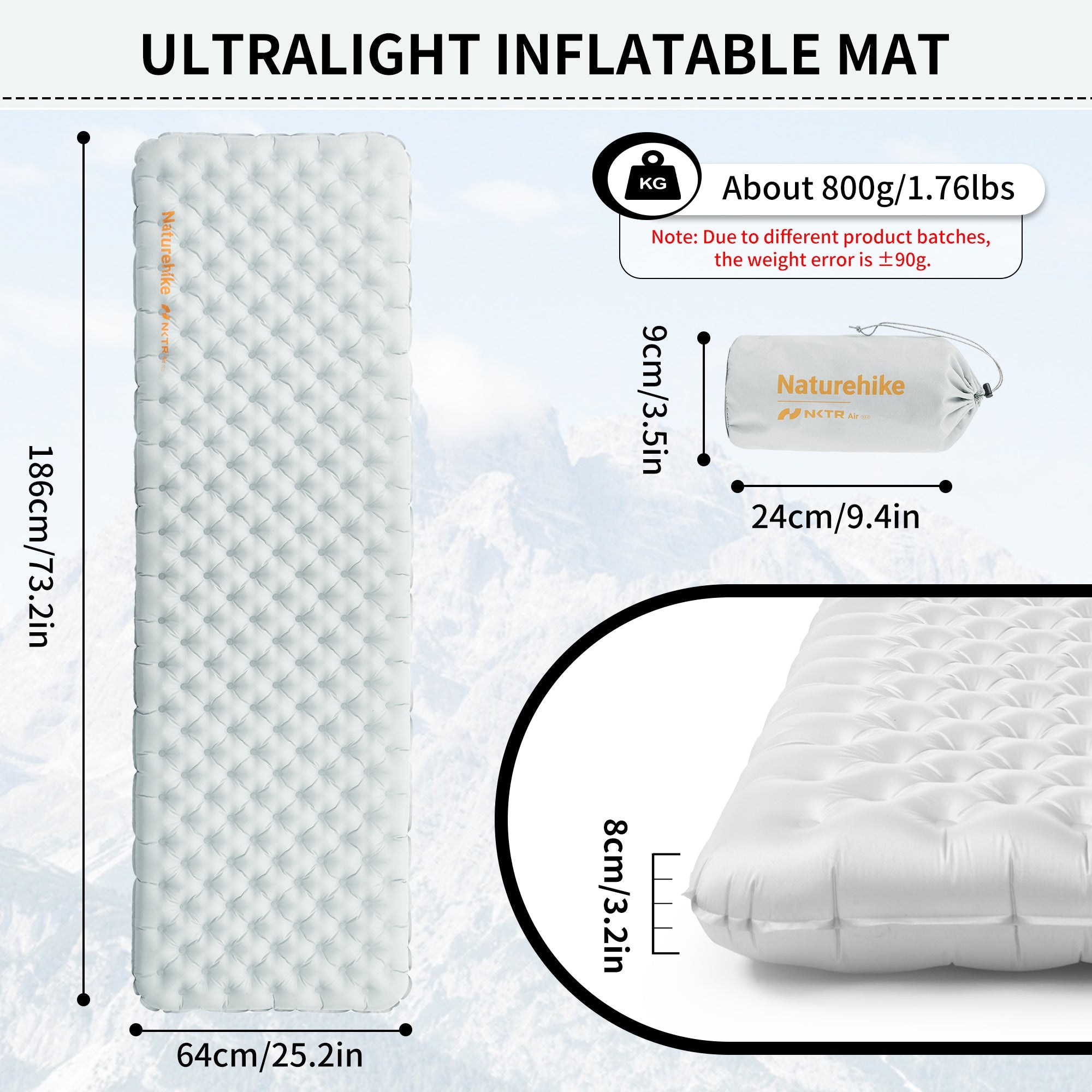 TuYe™ 3.2 Ultralight Inflatable Pad