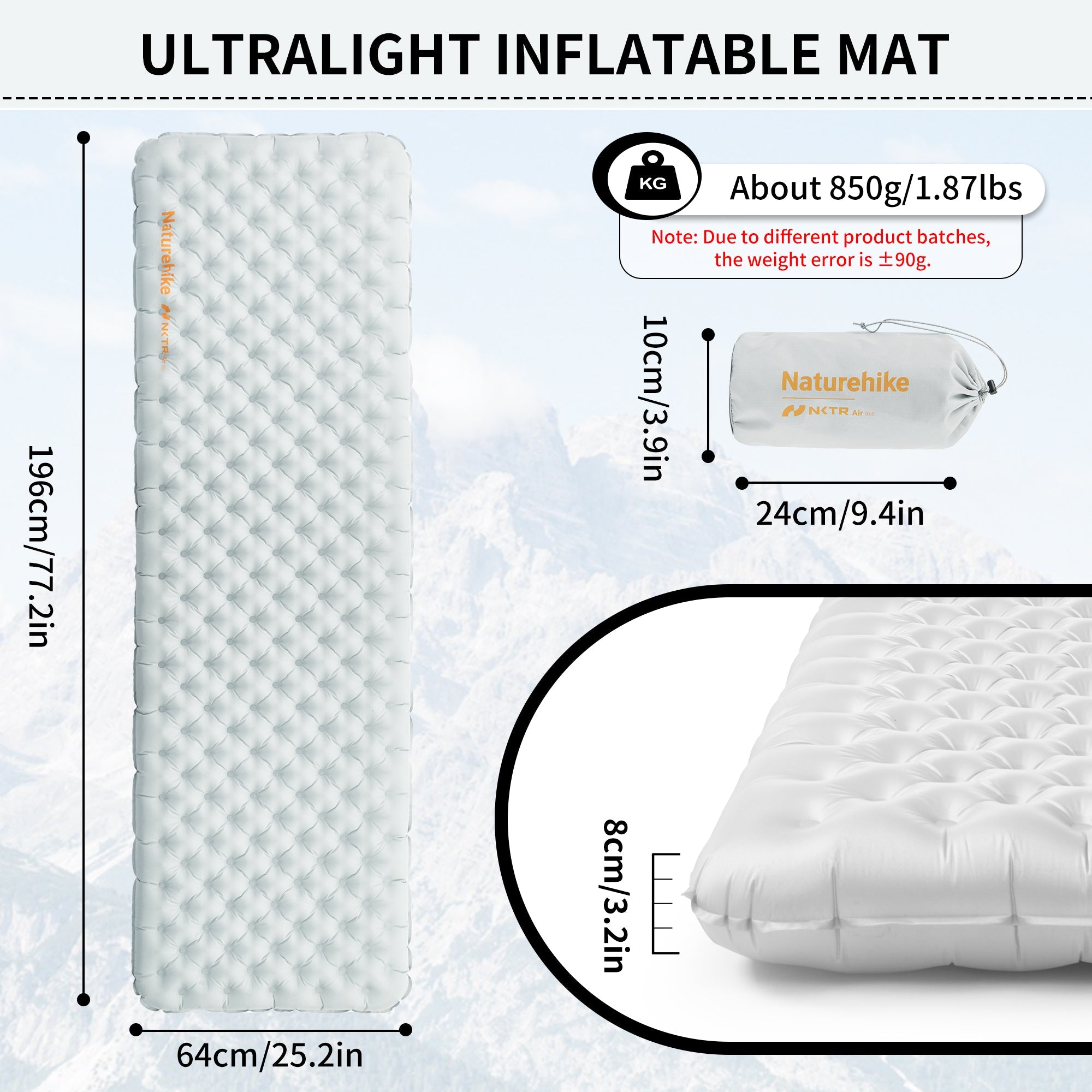 TuYe™ 3.2 Ultralight Inflatable Pad