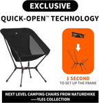 PeakLite™ YL01 Ultralight Auto-Snap Pop-Up Camping Chair